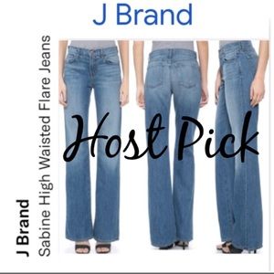🌟J. Brand Sabine Super Soft Denim High Waisted Flare Size 24